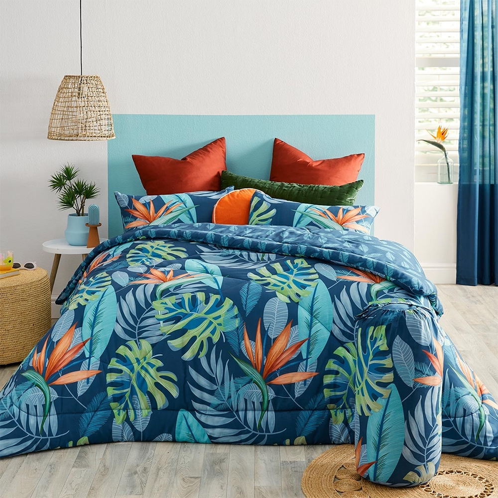 Set de cuvertură cu imprimeu floral Tangent Botanical Palm