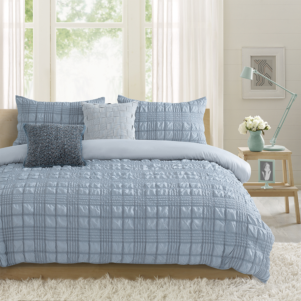 Set de lenjerie de pat pentru husă de pilota cu arc geometric texturizat Nina