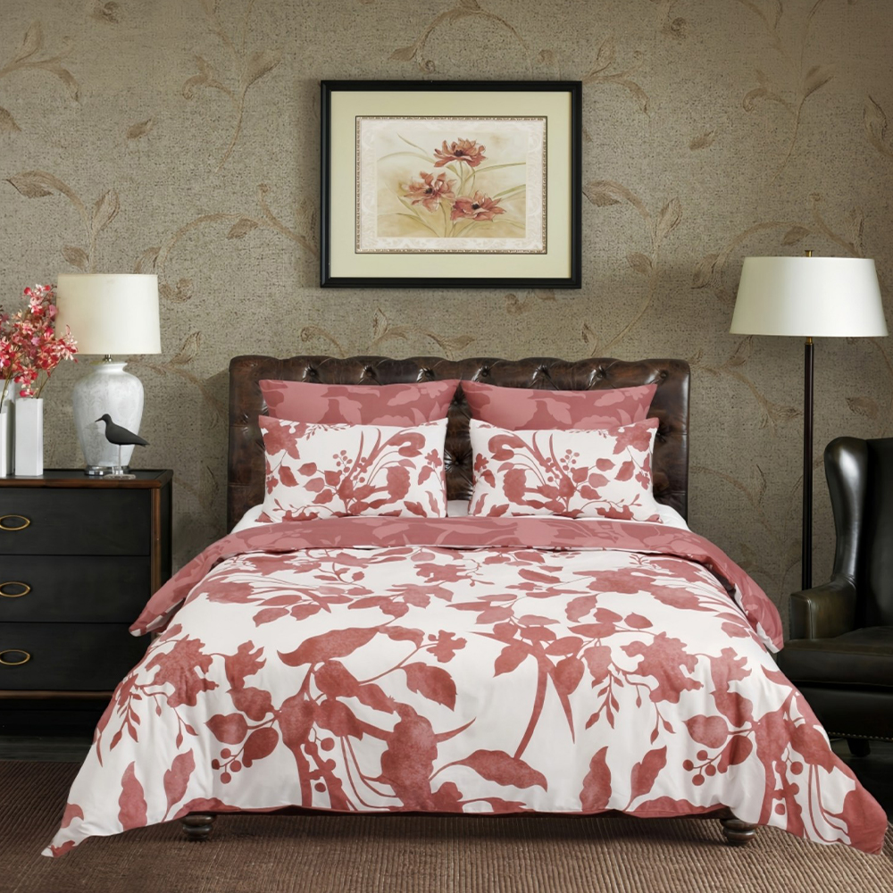 Atlas Watercolor Botanical Modern floral Husă de pilotă Set de husă de pilota Set de pat