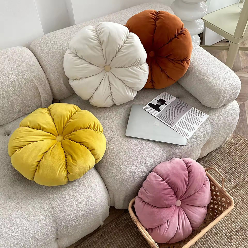 Dovleac rotund catifea perna deco perna